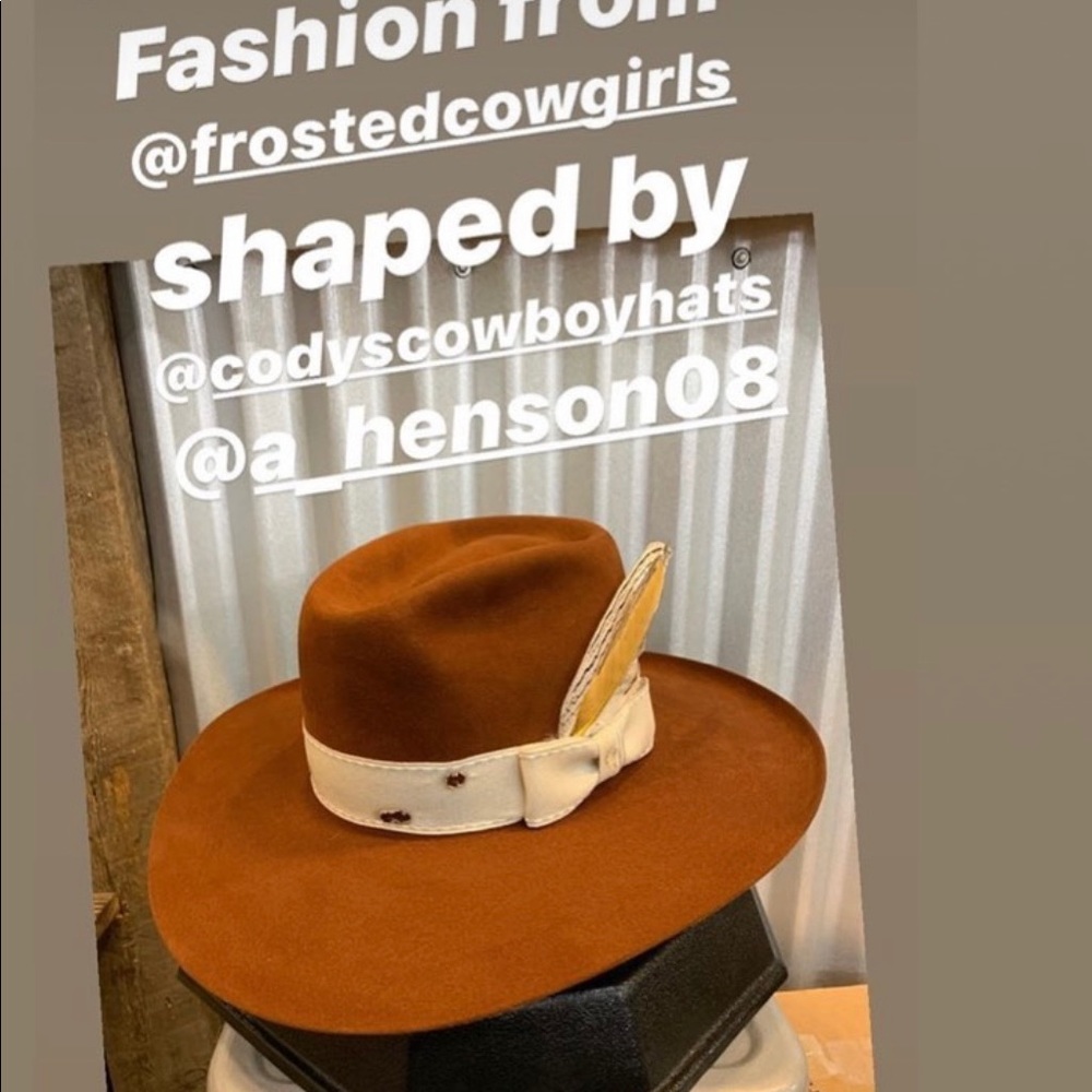 Custom Rodeo King Fashion Hat. Size 7. Rust color.